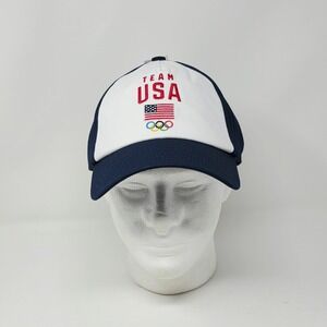 Team USA Olympics Hat Snapback Navy White Cap Olympic Games Adjustable Unisex
